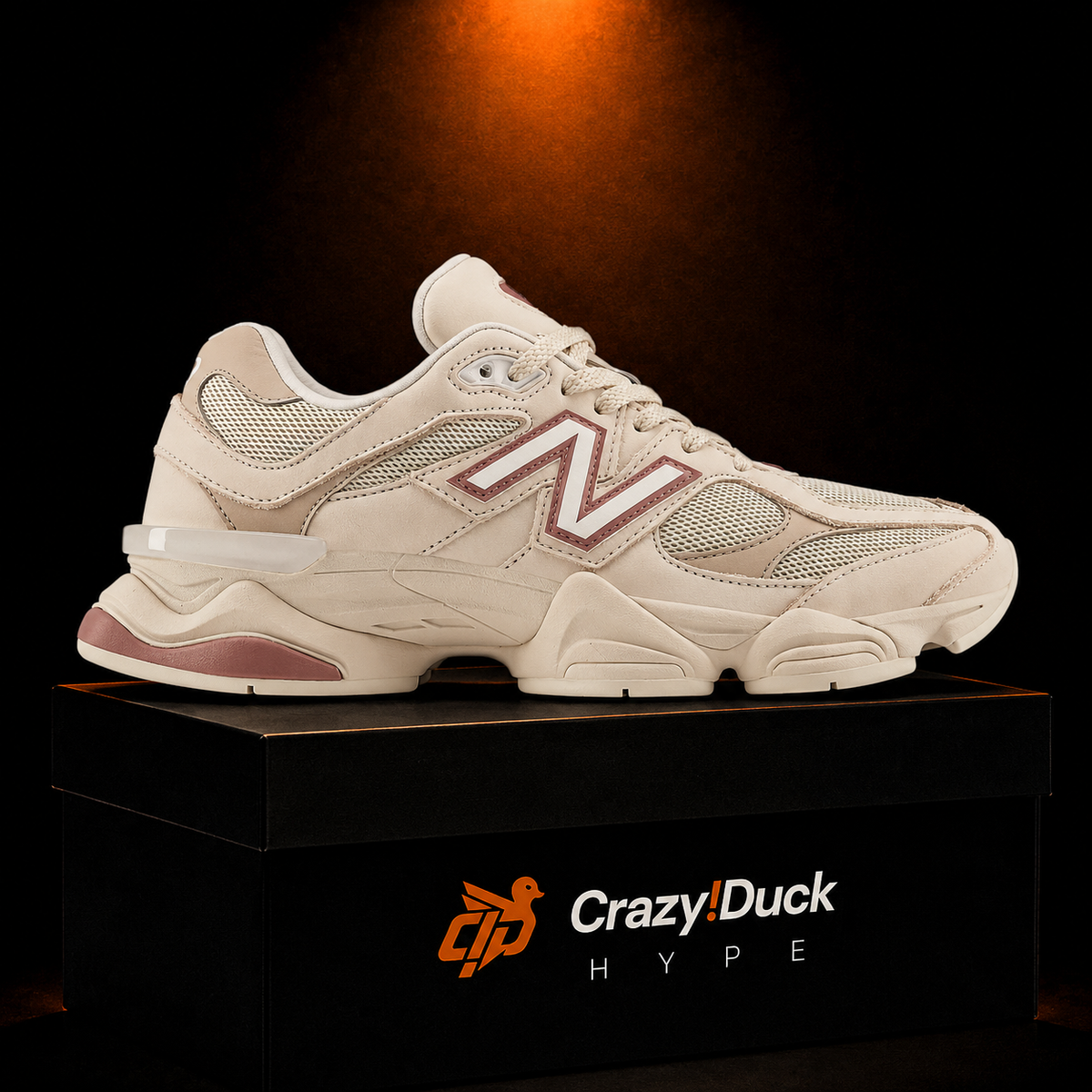 New Balance 9060 Bone Sparrow con empaque — Crazy!Duck Hype