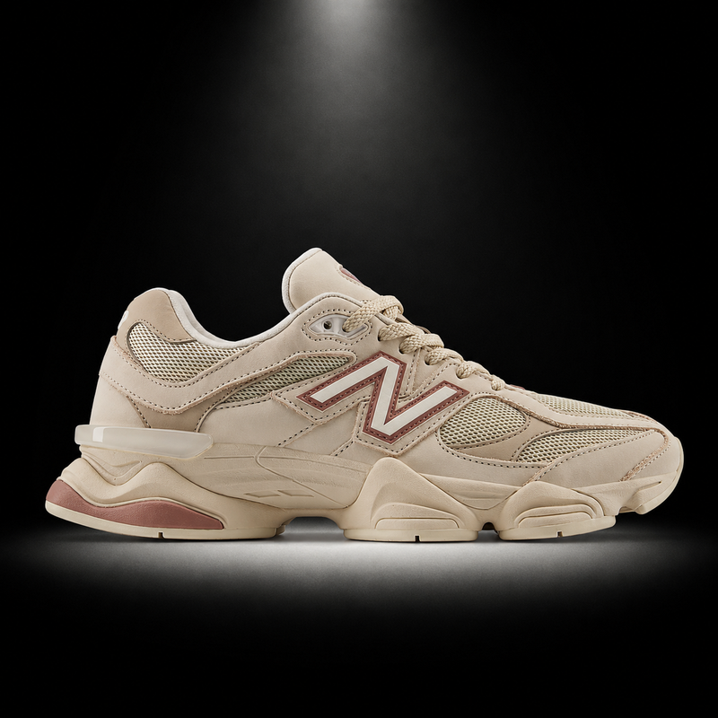 New Balance 9060 Bone Sparrow, vista lateral — Crazy!Duck Hype