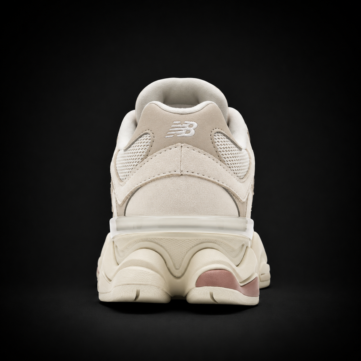 New Balance 9060 Bone Sparrow, vista trasera — Crazy!Duck Hype