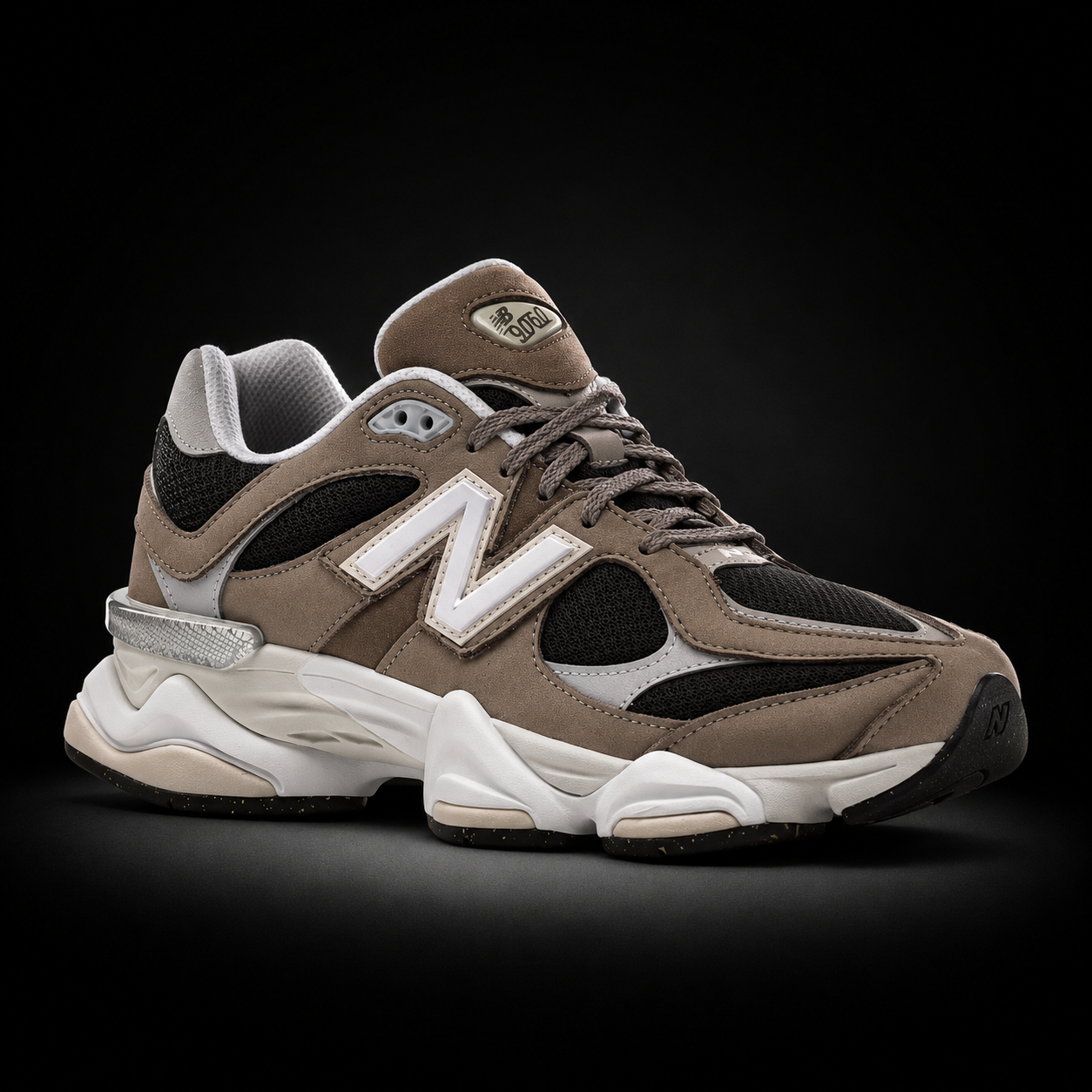 New Balance 9060 Fall Suedes Pack Arid Stone, vista frontal — Crazy!Duck Hype