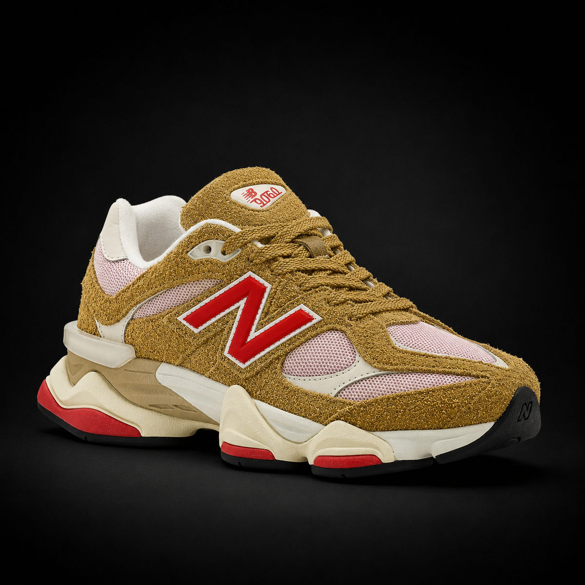 New Balance 9060 Great Plains True Red, vista frontal — Crazy!Duck Hype