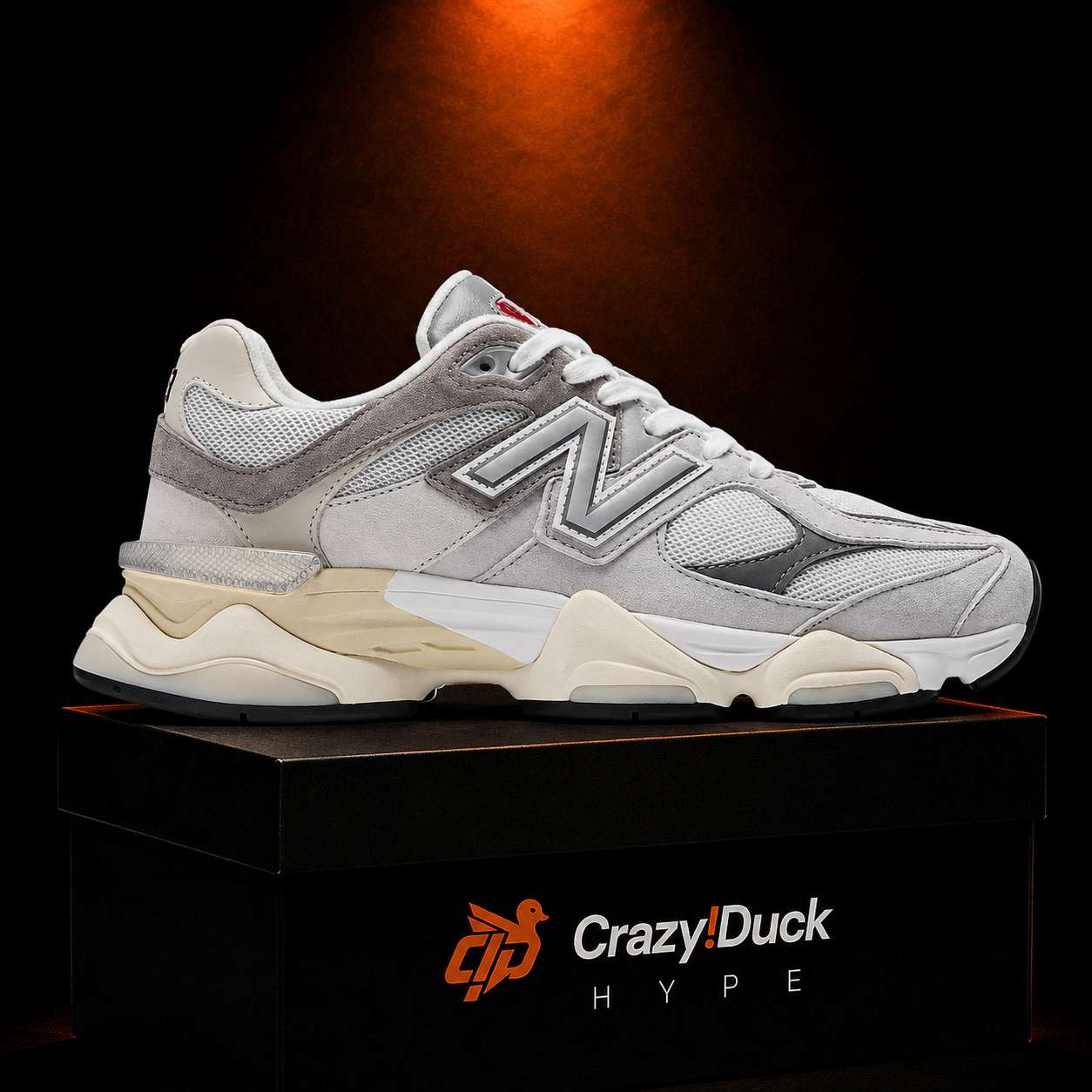 New Balance 9060 Grey con empaque — Crazy!Duck Hype