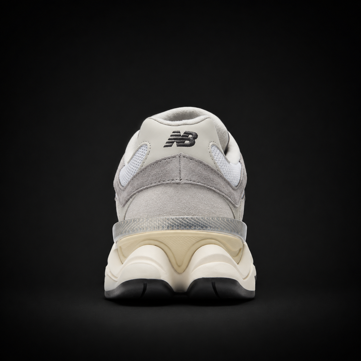New Balance 9060 Grey, vista trasera — Crazy!Duck Hype