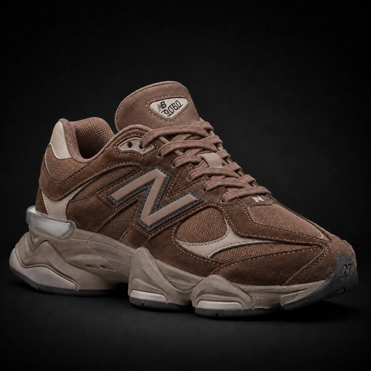 New Balance 9060 Mono Cortado, vista frontal — Crazy!Duck Hype