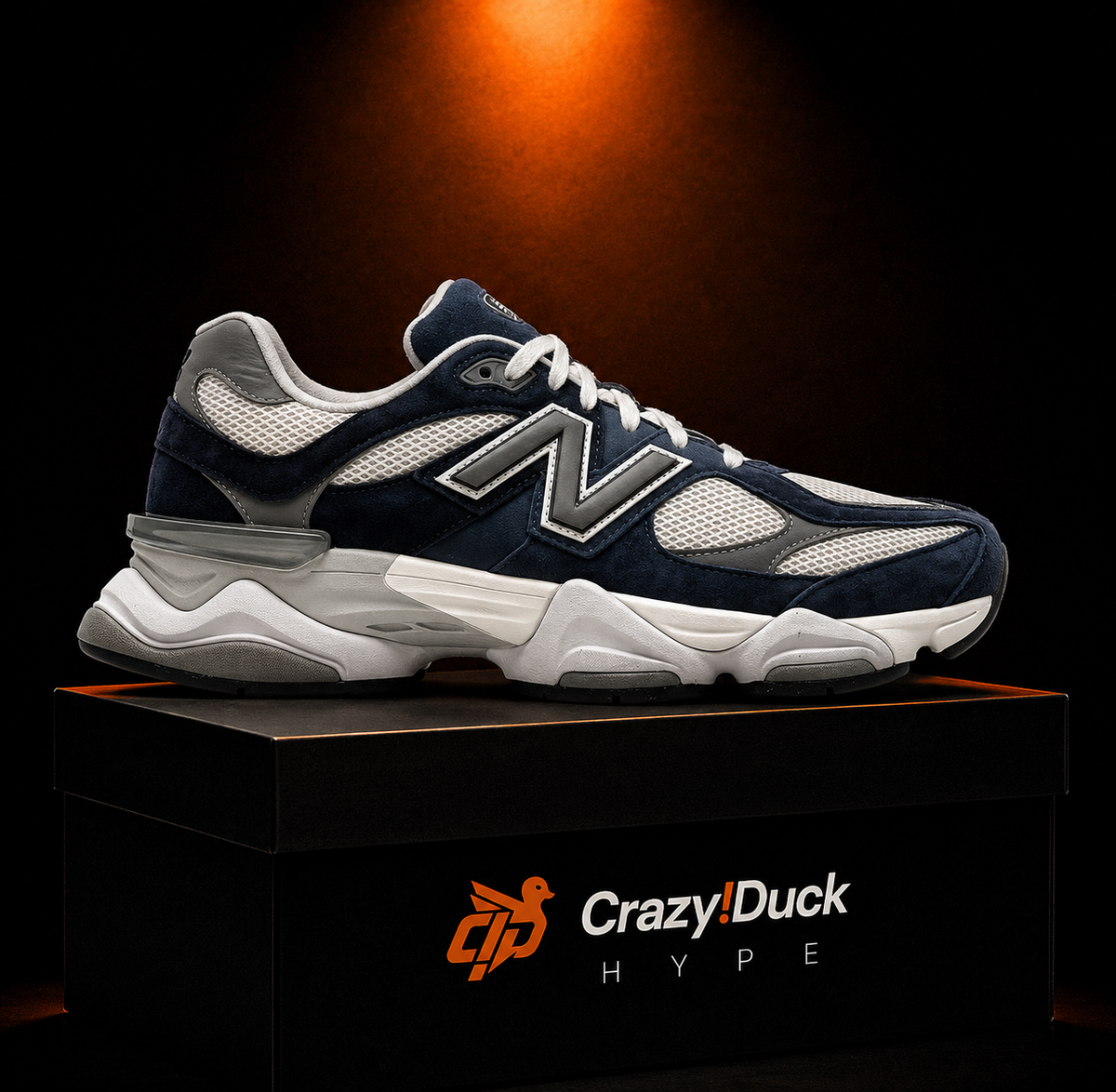 New Balance 9060 Natural Indigo con empaque — Crazy!Duck Hype