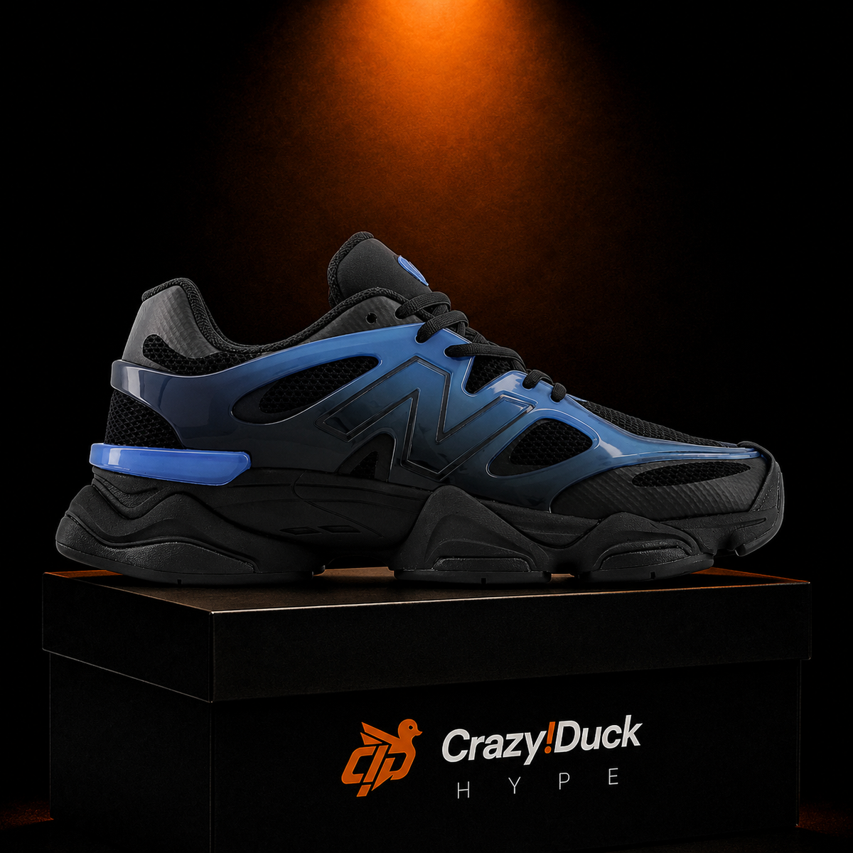 New Balance 9060 Navy Blue Black Gradient con empaque — Crazy!Duck Hype