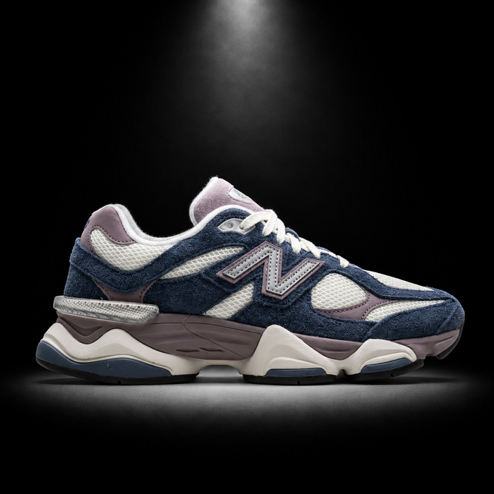 New Balance 9060 Navy Ice Wine, vista lateral — Crazy!Duck Hype