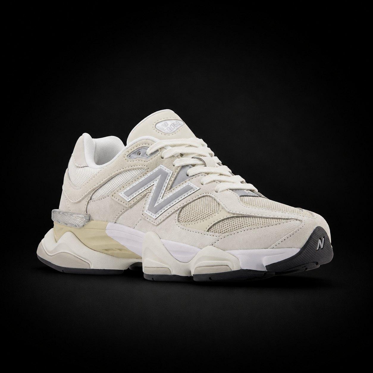 New Balance 9060 Sea Salt Moonbeam, vista frontal — Crazy!Duck Hype