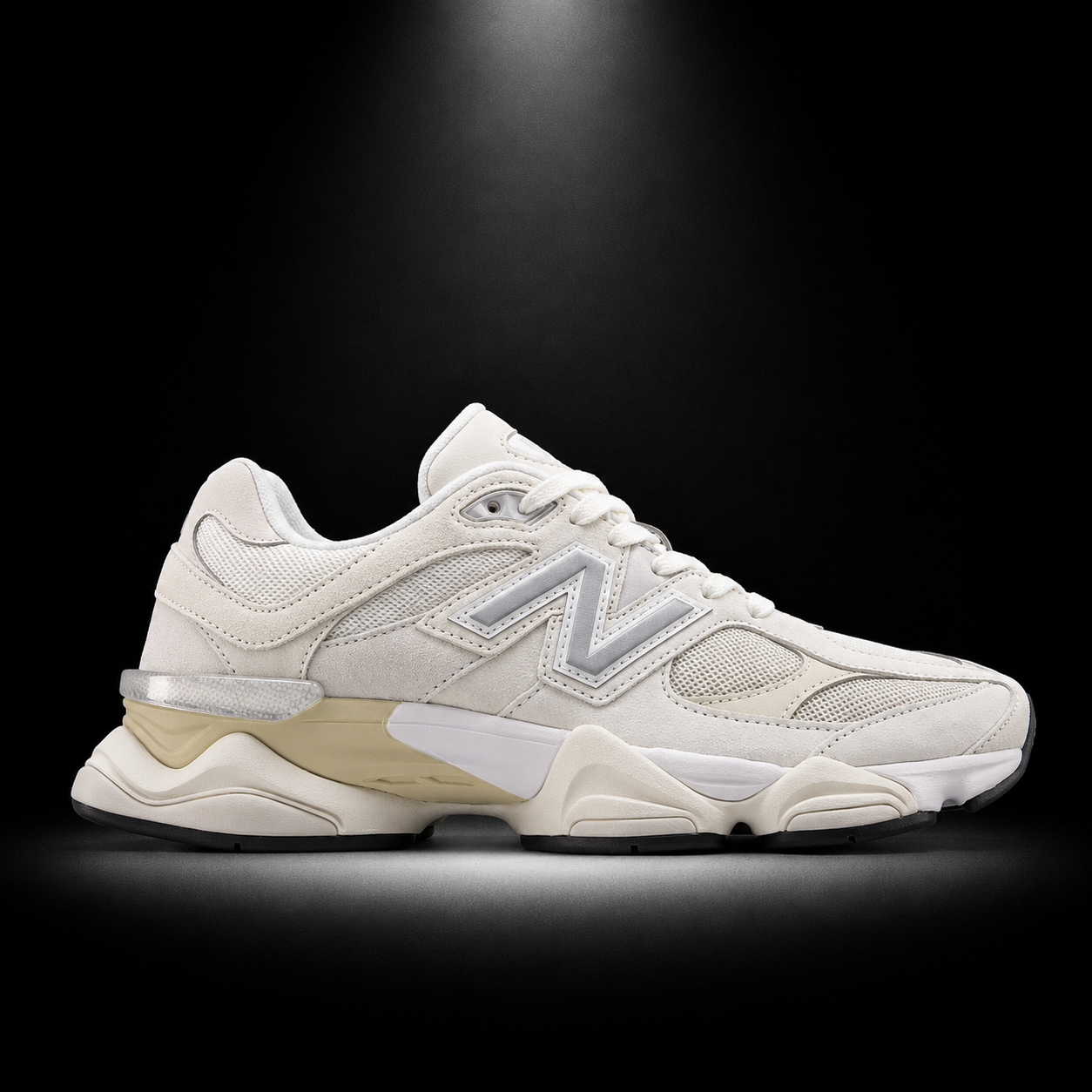 New Balance 9060 Sea Salt Moonbeam, vista lateral — Crazy!Duck Hype