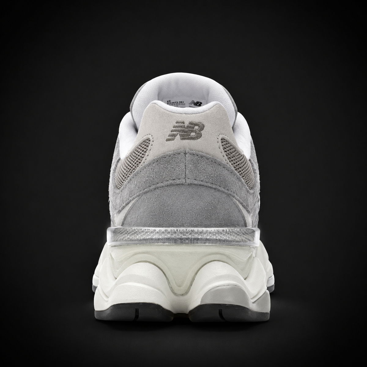 New Balance 9060 Slate Grey Arid Stone, vista trasera — Crazy!Duck Hype