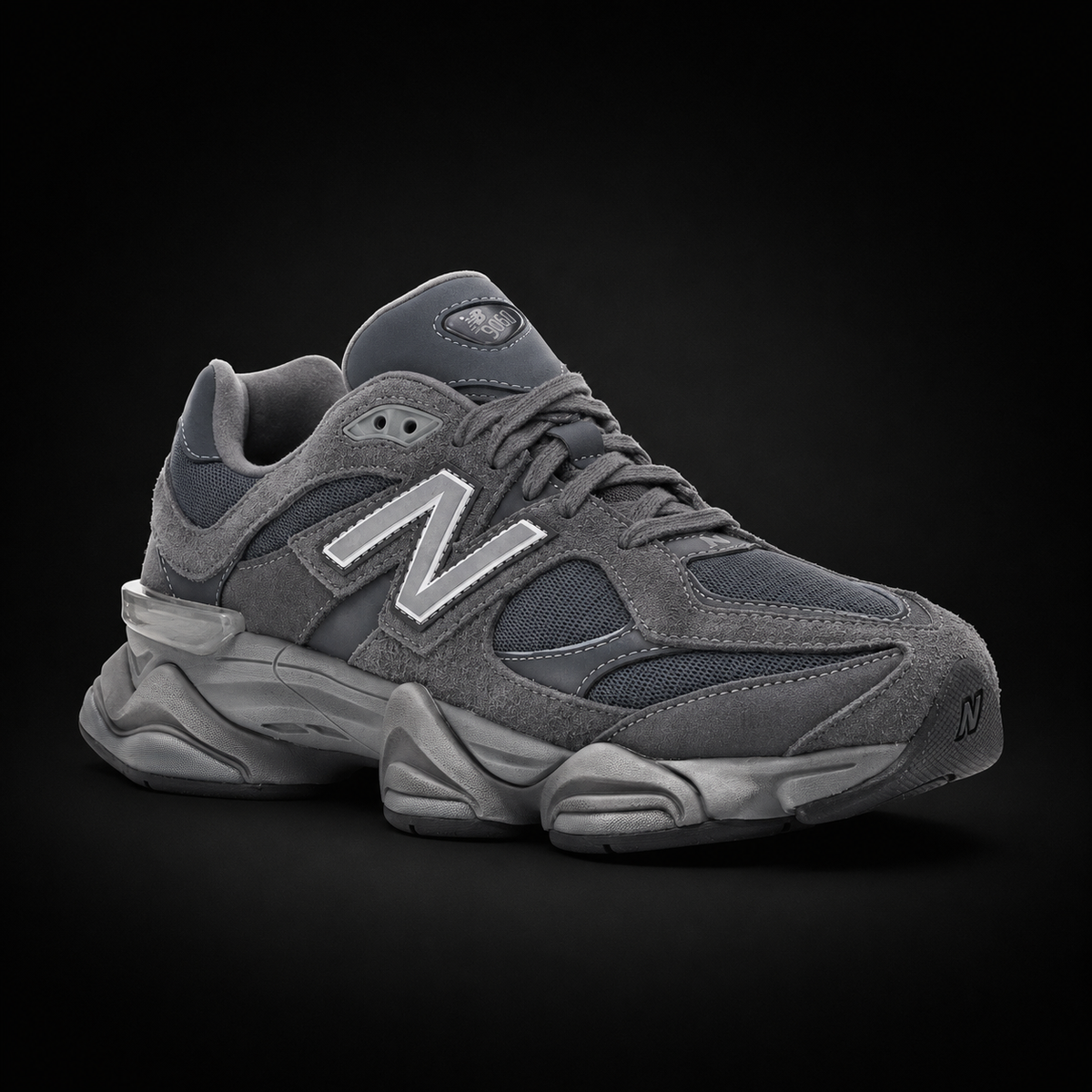 New Balance 9060 Washed Blue, vista frontal — Crazy!Duck Hype