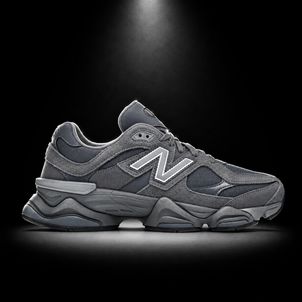 New Balance 9060 Washed Blue, vista lateral — Crazy!Duck Hype