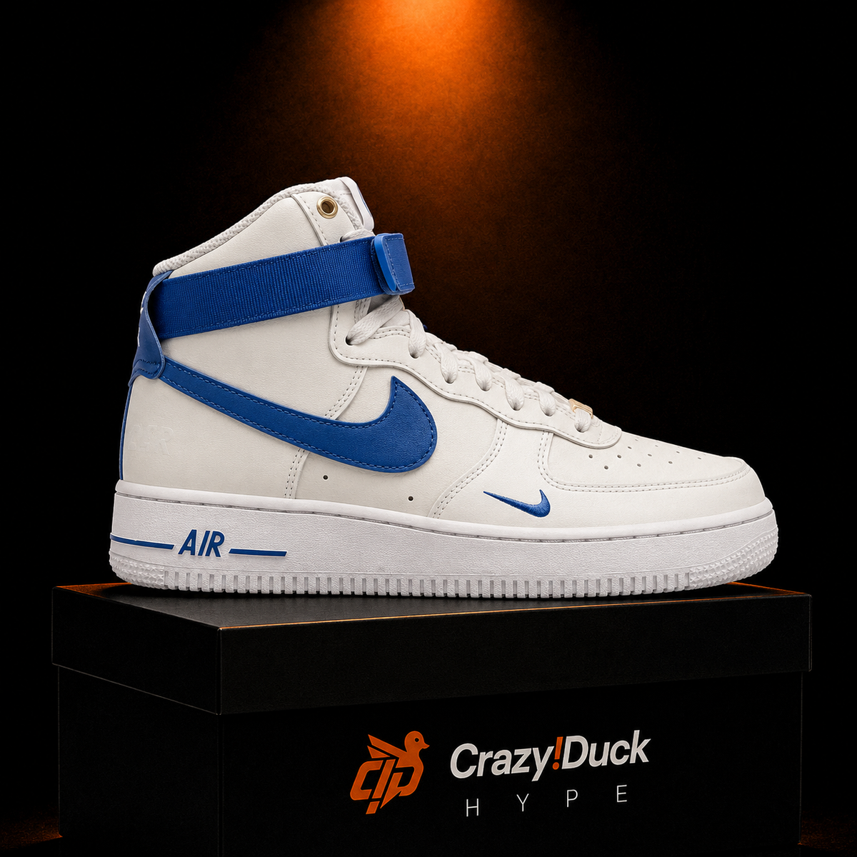 Nike Air Force 1 High '07 40th Aniversary Sail con empaque — Crazy!Duck Hype