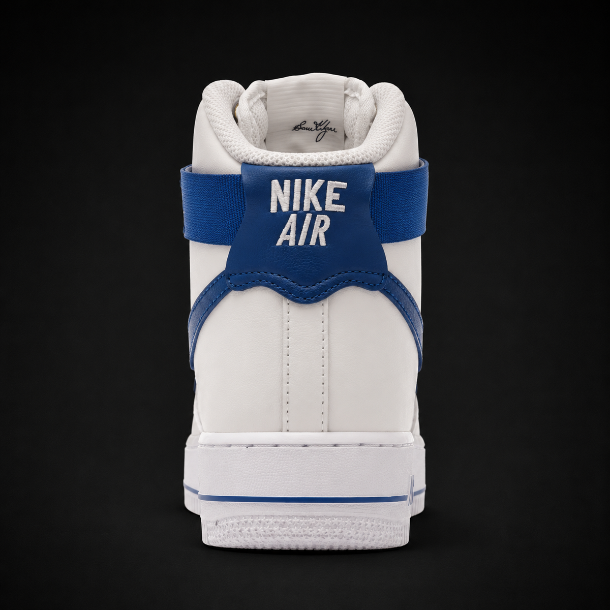 Nike Air Force 1 High '07 40th Aniversary Sail, vista trasera — Crazy!Duck Hype