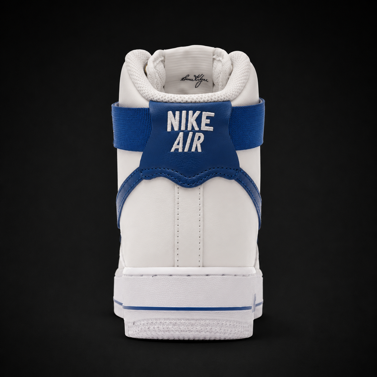 Nike Air Force 1 High '07 40th Aniversary Sail, vista trasera — Crazy!Duck Hype