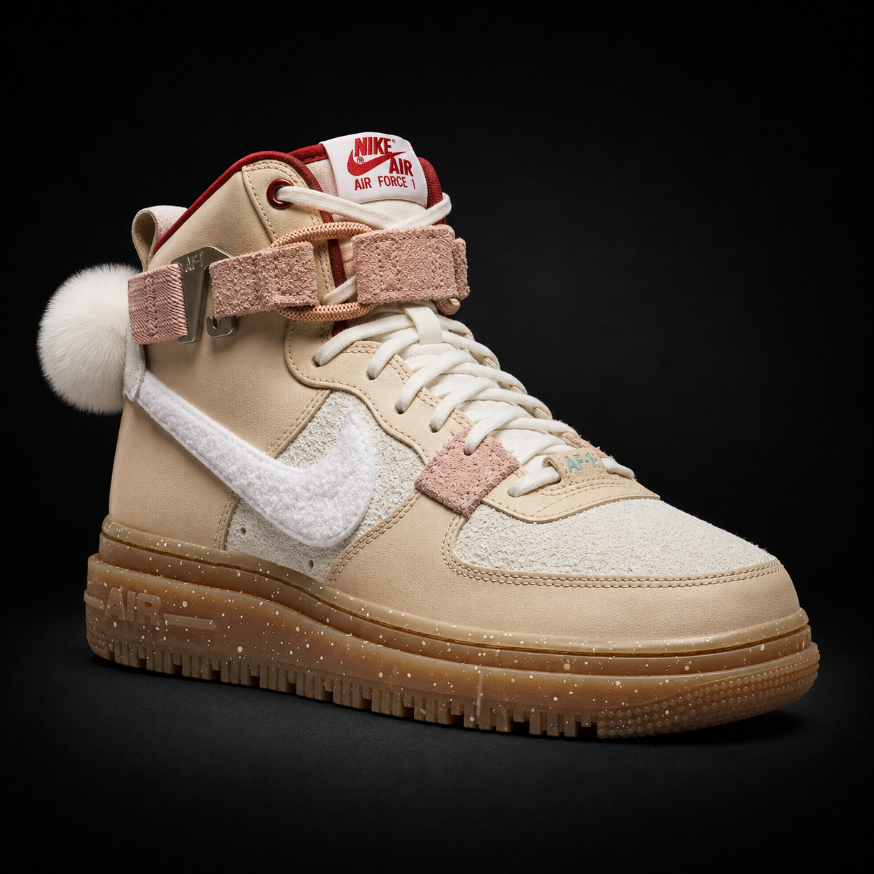 Nike Air Force 1 High '07 Leap High Utility, vista frontal — Crazy!Duck Hype