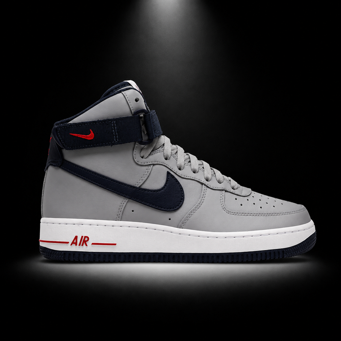 Nike Air Force 1 High '07 Patriots, vista lateral — Crazy!Duck Hype