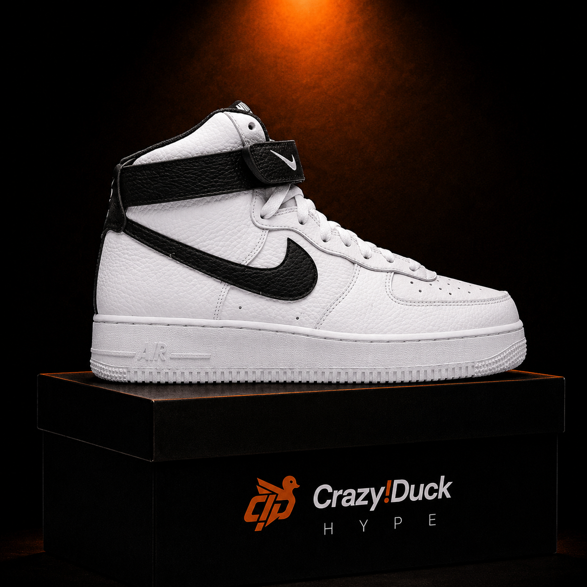 Nike Air Force 1 High '07 White Black con empaque — Crazy!Duck Hype