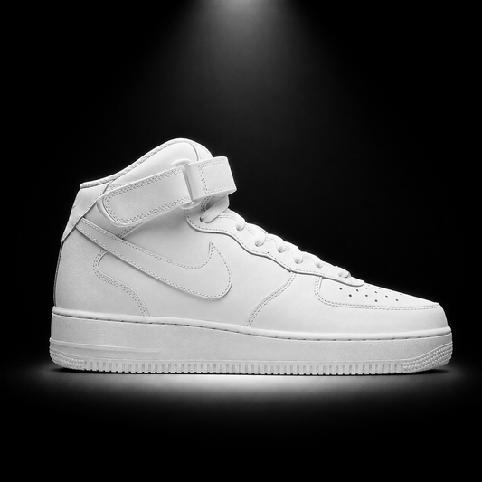 Nike Air Force 1 High '07 White, vista lateral — Crazy!Duck Hype