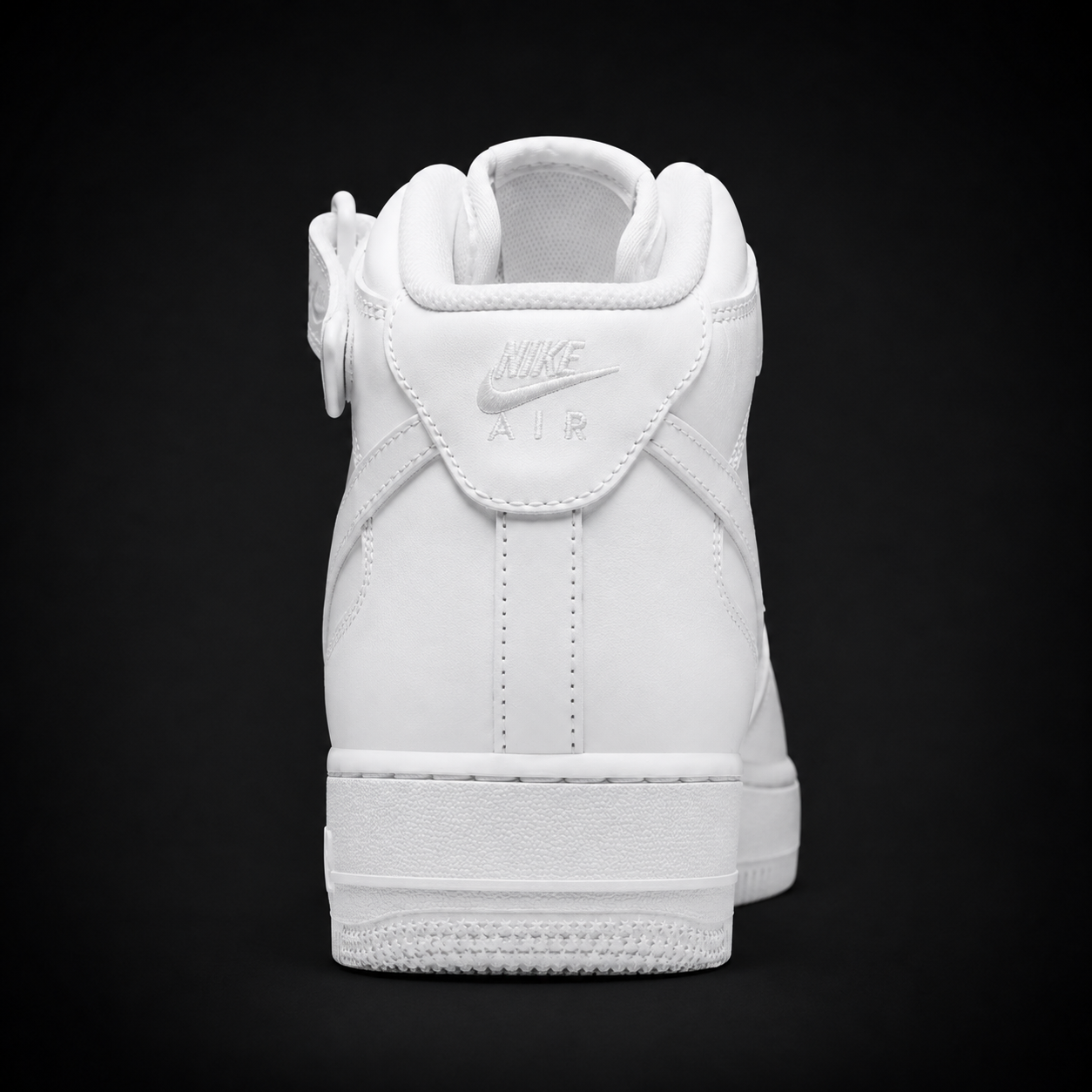 Nike Air Force 1 High '07 White, vista trasera — Crazy!Duck Hype
