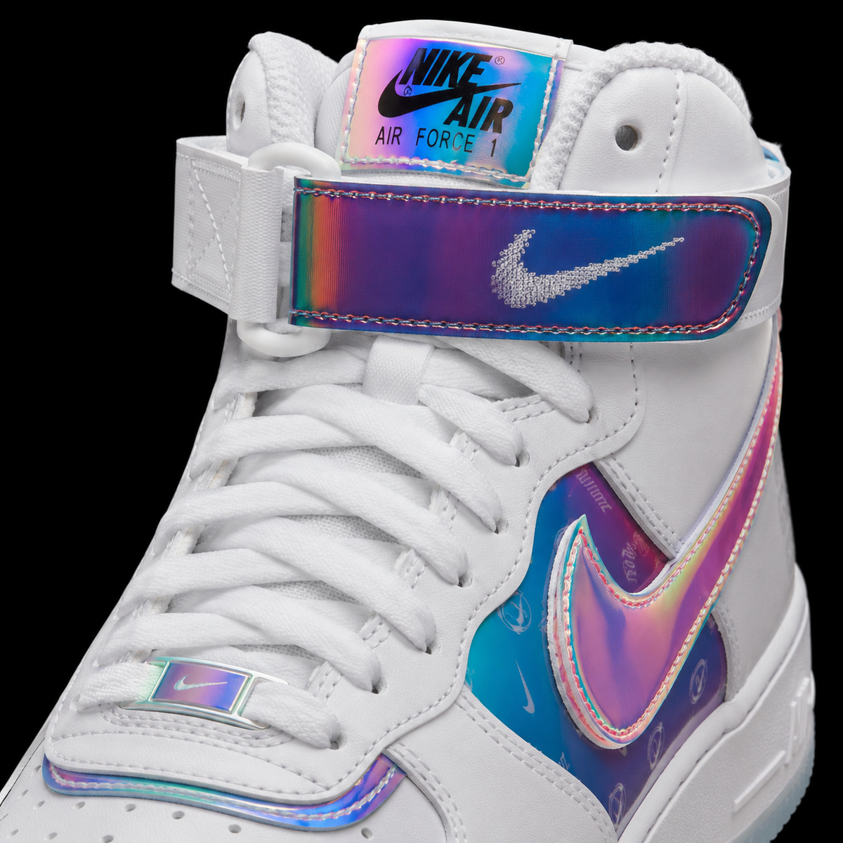 Nike Air Force 1 High Emotionally Unavailable, detalle de agujetas — Crazy!Duck Hype