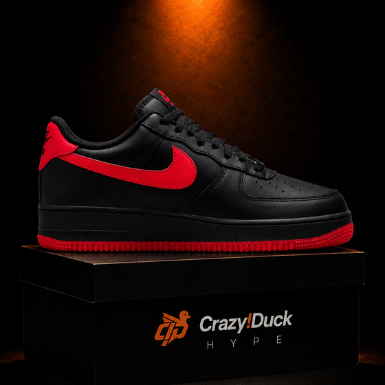 Nike Air Force 1 Low '07 "Black University Red"