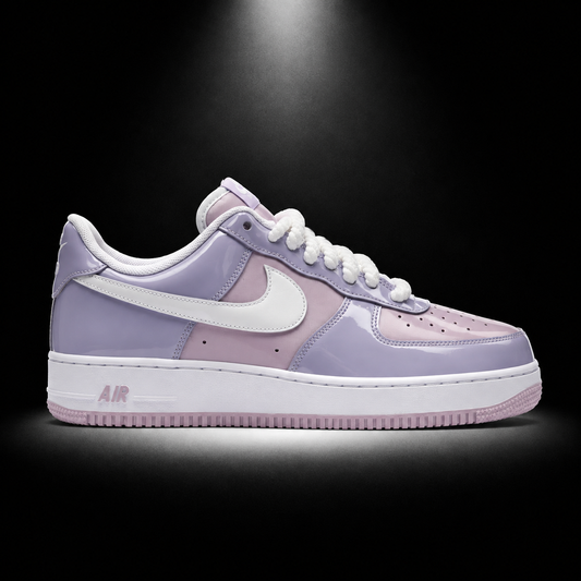 Nike Air Force 1 Low '07 Hydrangeas White/Doll, vista lateral — Crazy!Duck Hype
