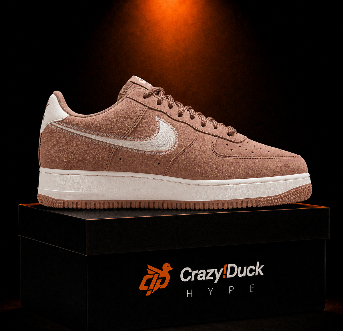 Nike Air Force 1 Low '07 Mink Brown Sail con empaque — Crazy!Duck Hype