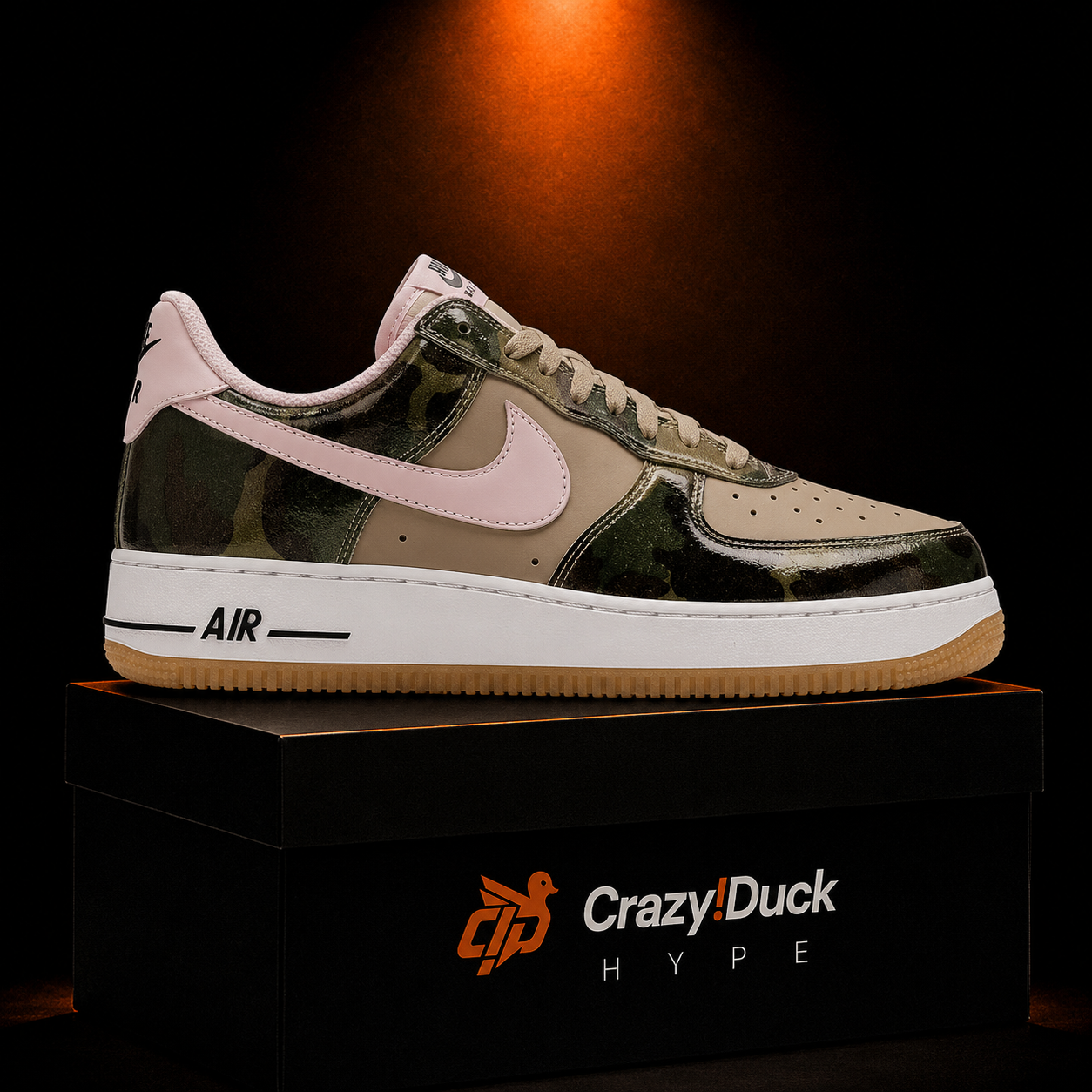 Nike Air Force 1 Low '07 Multi Color Khaki Pink con empaque — Crazy!Duck Hype