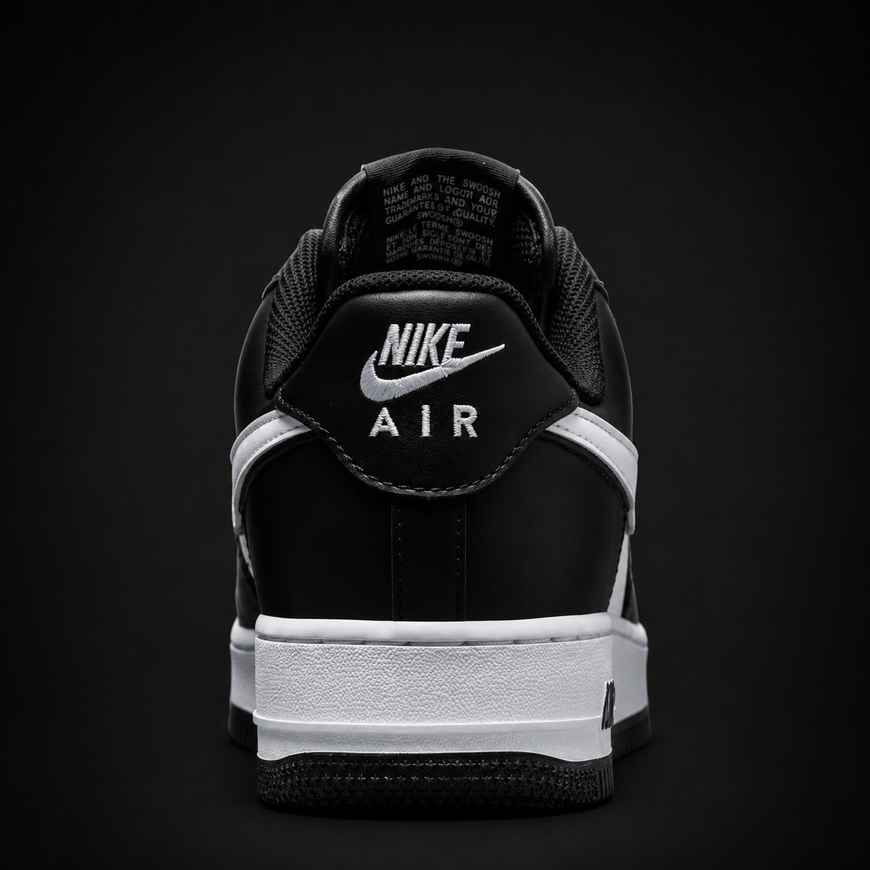 Nike Air Force 1 Low '07 Panda, vista trasera — Crazy!Duck Hype