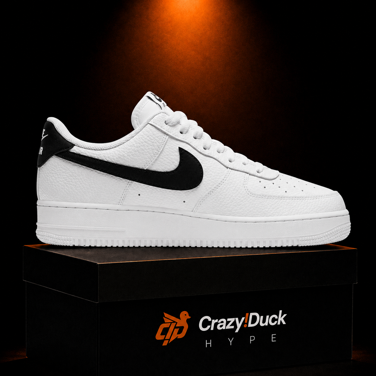 Nike Air Force 1 Low '07 White Black con empaque — Crazy!Duck Hype