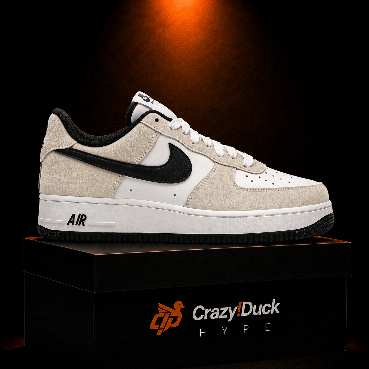 Nike Air Force 1 Low '07 White Black White con empaque — Crazy!Duck Hype