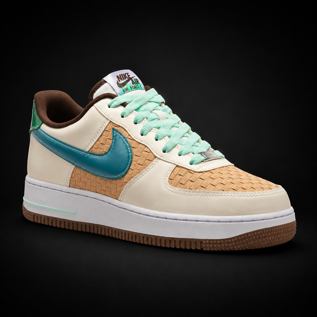 Nike Air Force 1 Low Retro Easter Basket, vista frontal — Crazy!Duck Hype