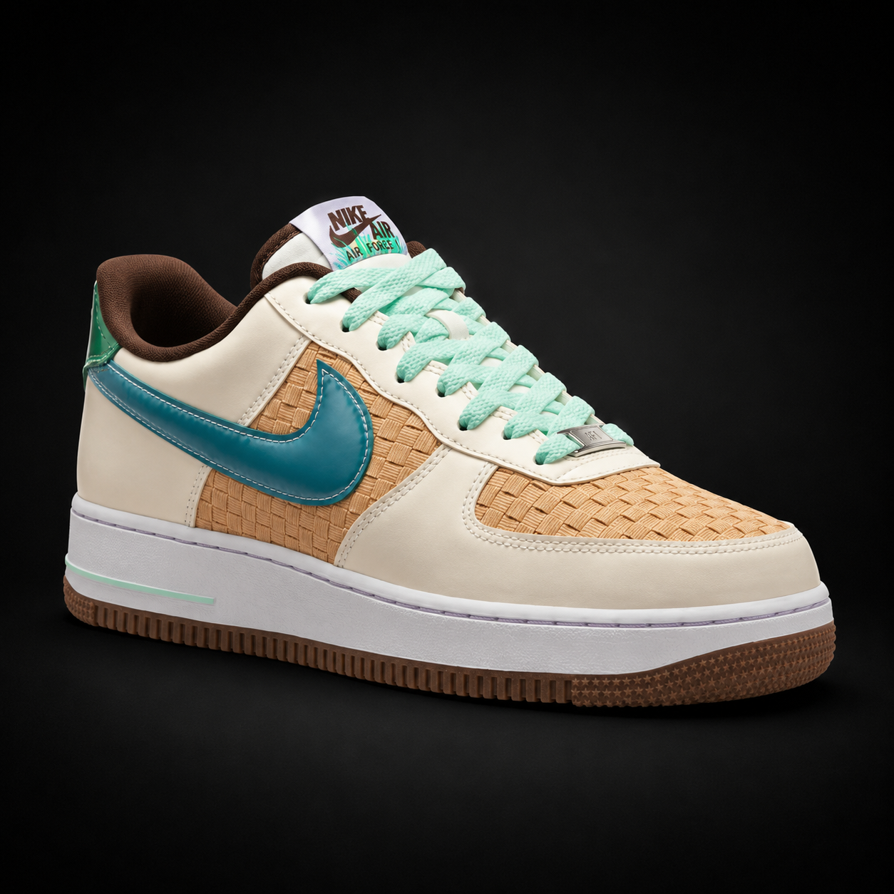 Nike Air Force 1 Low Retro Easter Basket, vista frontal — Crazy!Duck Hype