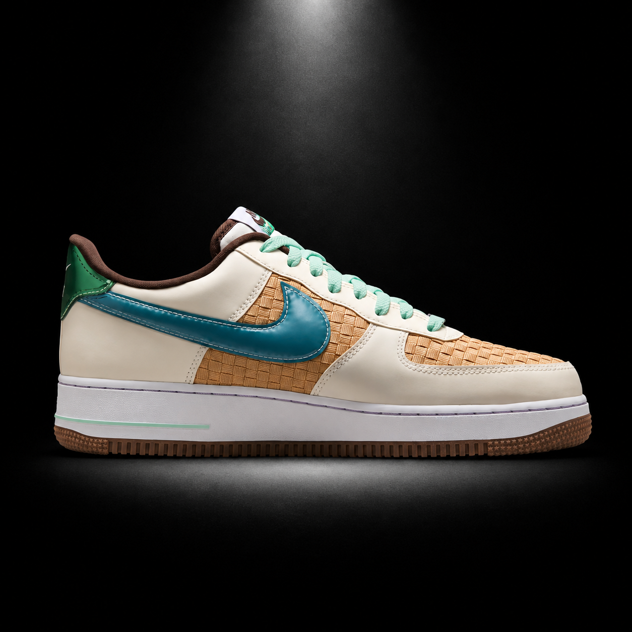 Nike Air Force 1 Low Retro Easter Basket, vista lateral — Crazy!Duck Hype