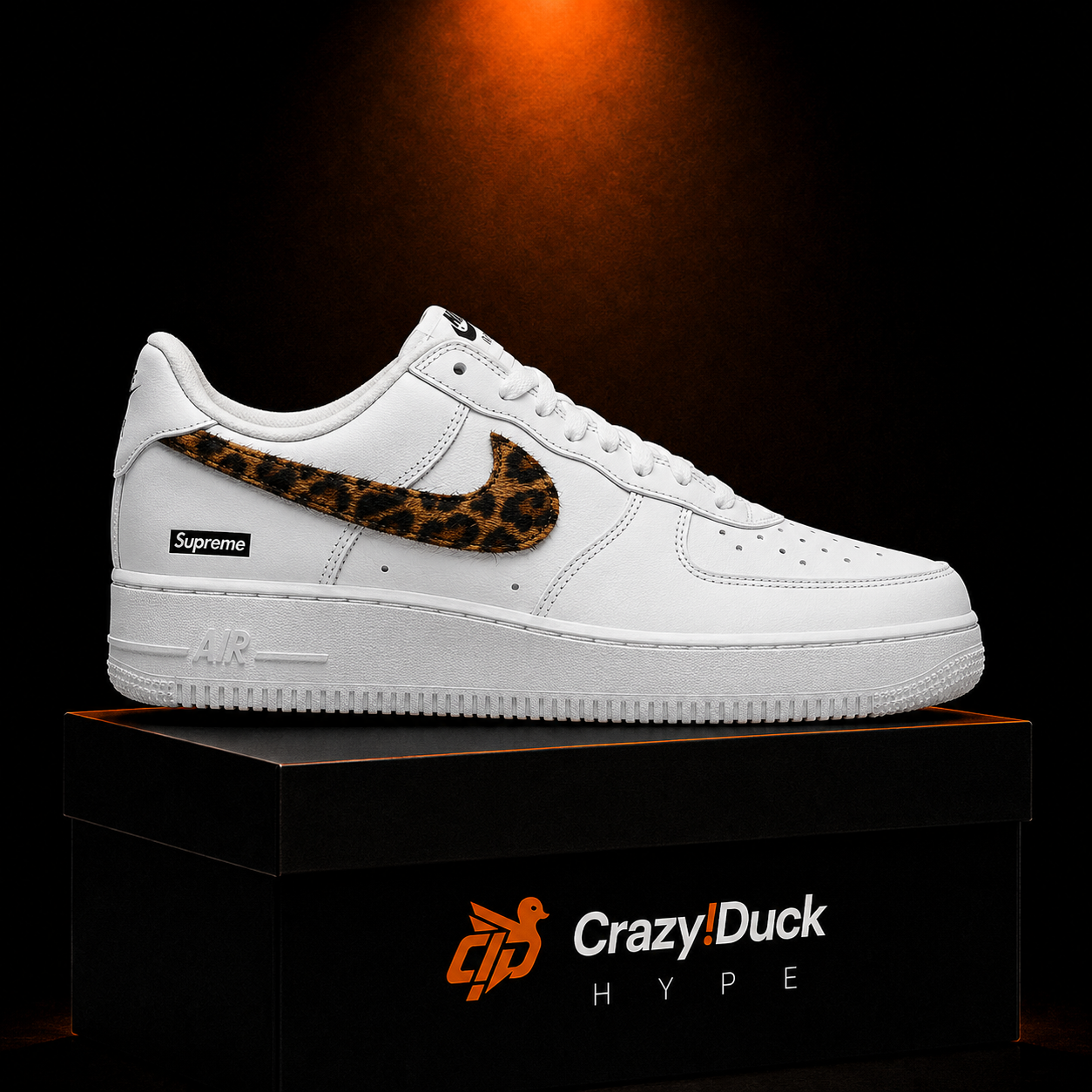 Nike Air Force 1 Low Supreme White Multi con empaque — Crazy!Duck Hype