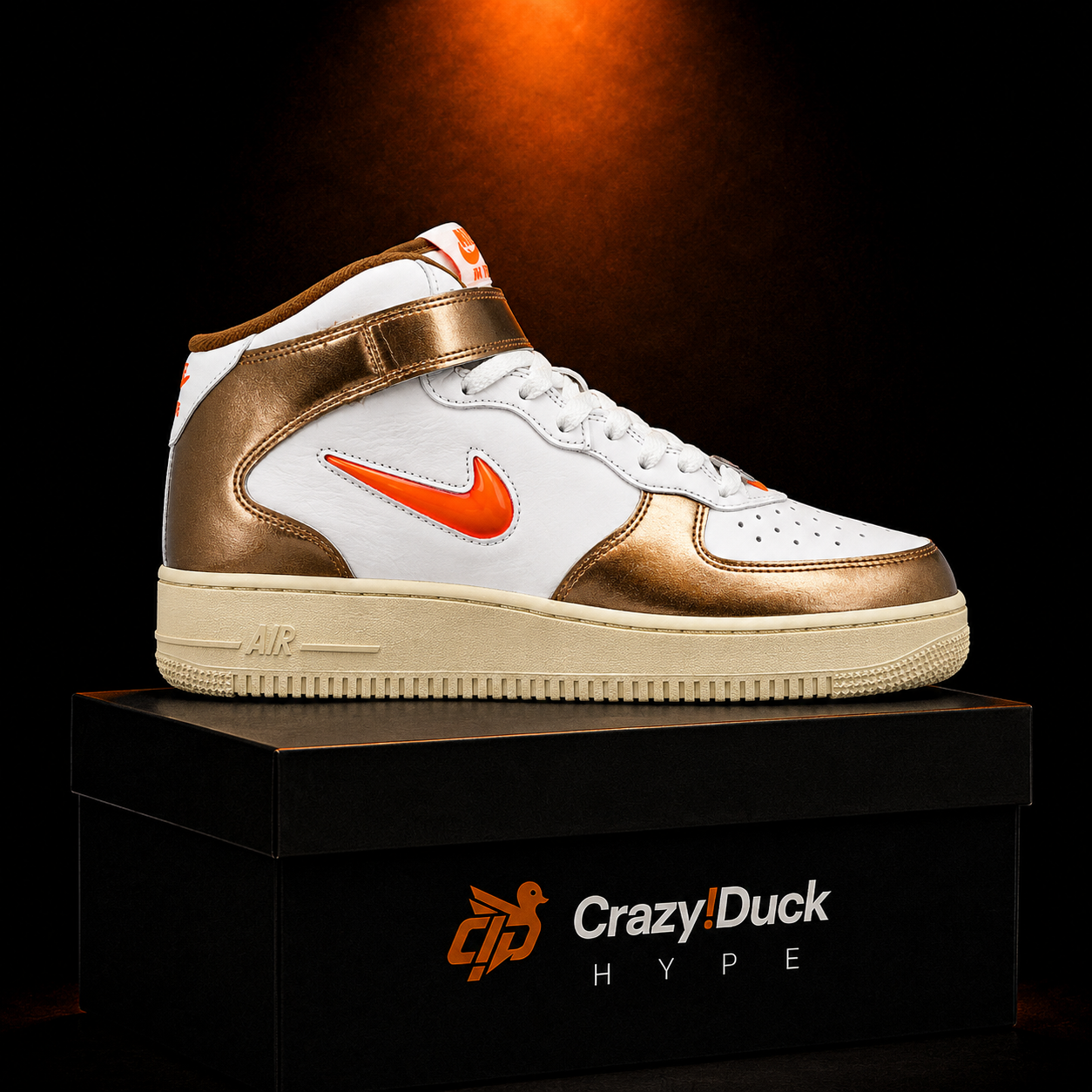 Nike Air Force 1 Mid '07 Ale Brown con empaque — Crazy!Duck Hype
