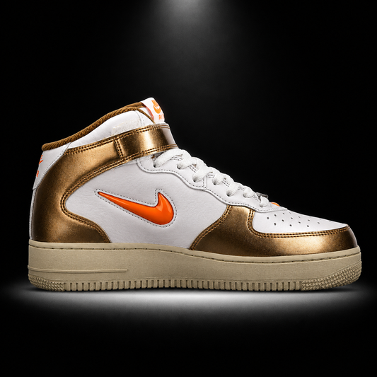 Nike Air Force 1 Mid '07 Ale Brown, vista lateral — Crazy!Duck Hype
