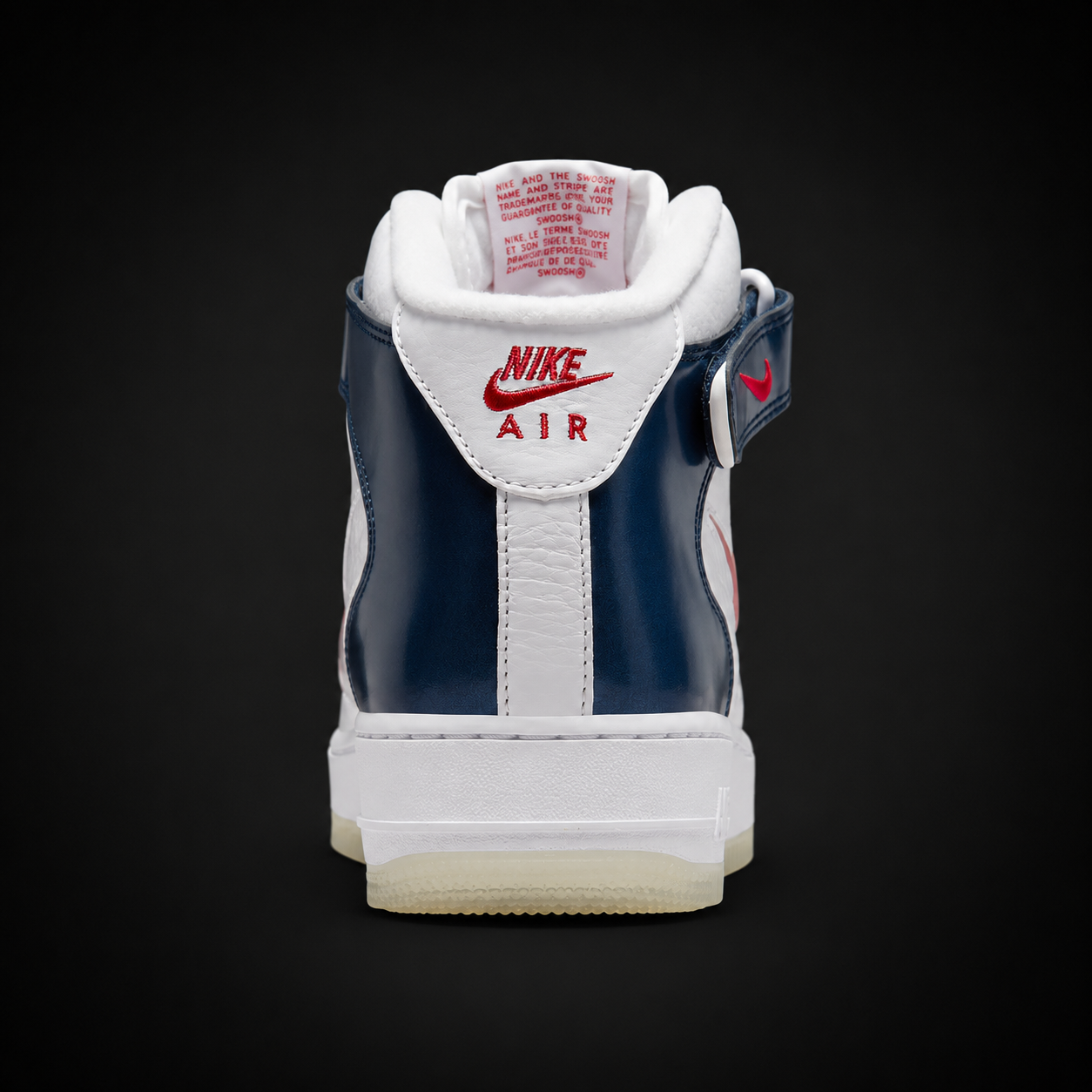 Nike Air Force 1 Mid '07 Independence Day, vista trasera — Crazy!Duck Hype