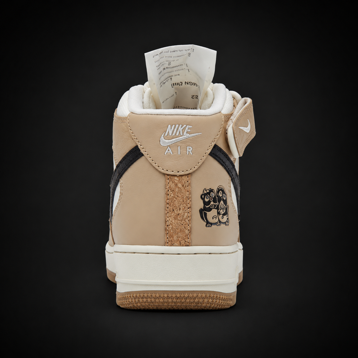 Nike Air Force 1 Mid '07 Izakaya, vista trasera — Crazy!Duck Hype