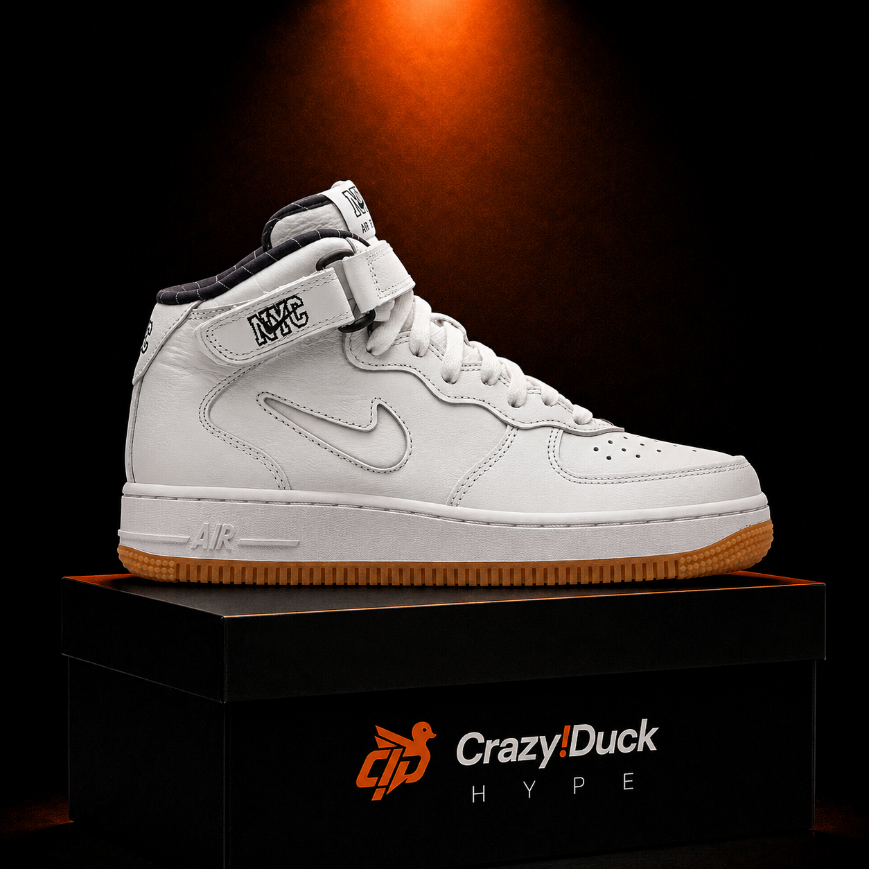 Nike Air Force 1 Mid '07 NYC Mid '07night Navy con empaque — Crazy!Duck Hype