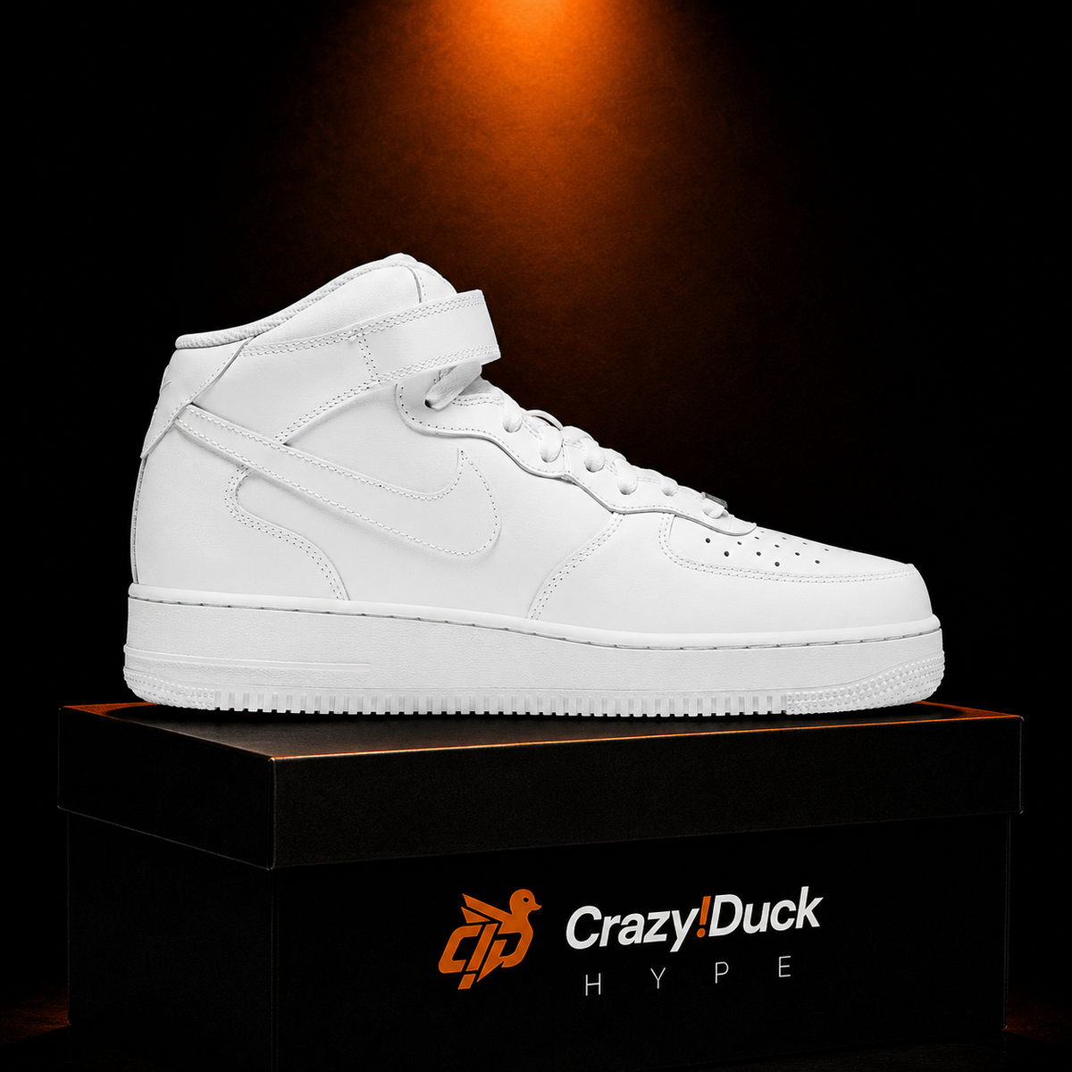 Nike Air Force 1 Mid '07 White con empaque — Crazy!Duck Hype