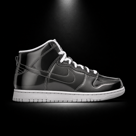 Nike Dunk High CLOT Flux, vista lateral — Crazy!Duck Hype