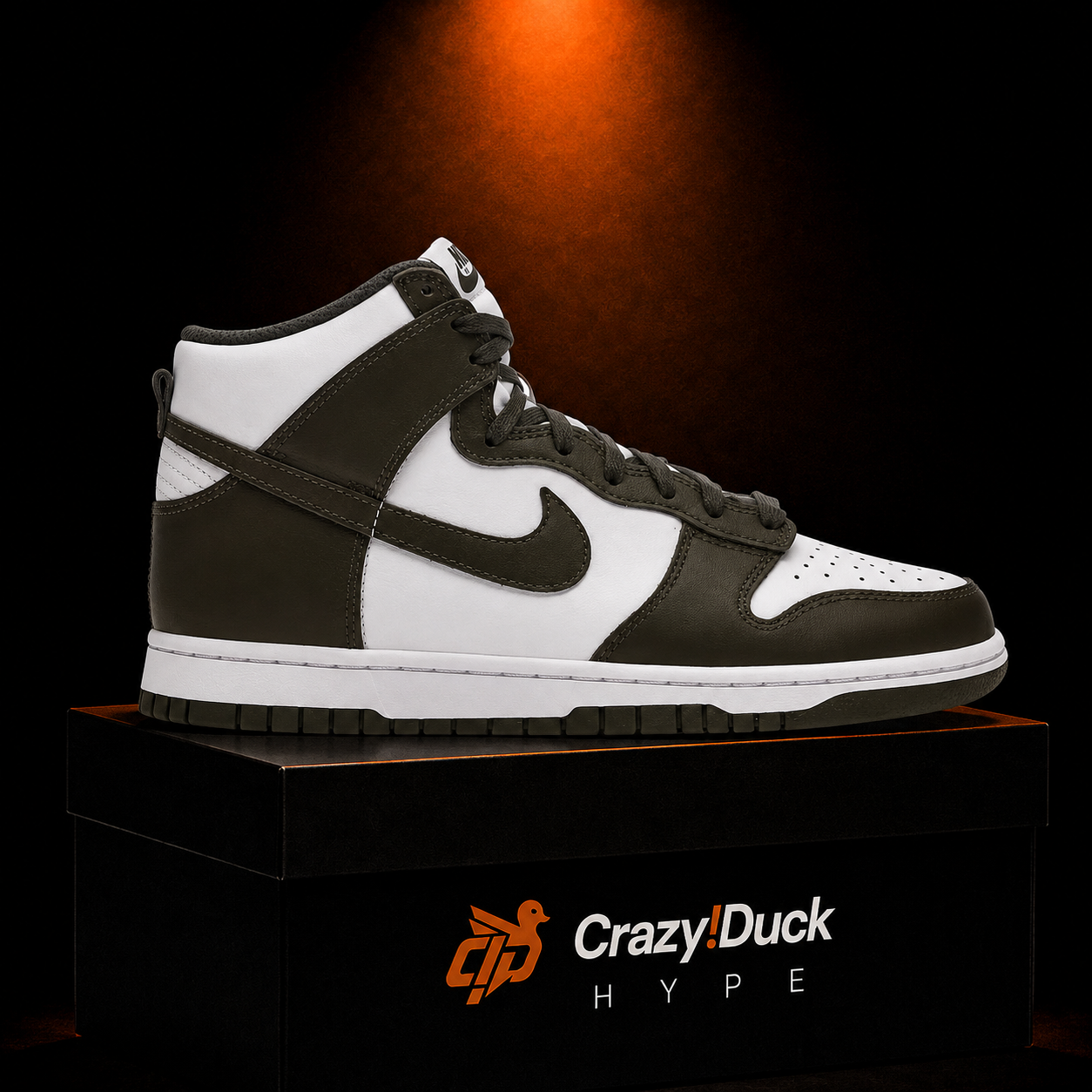 Nike Dunk High Khaki con empaque — Crazy!Duck Hype