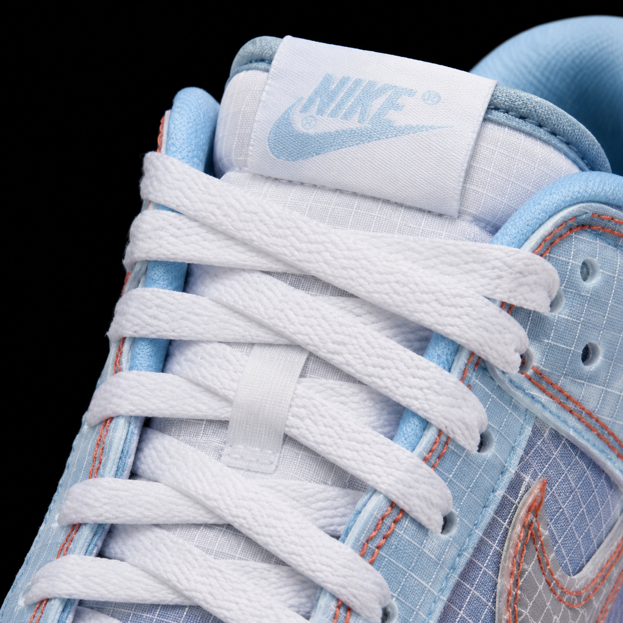 Nike Dunk Low Argon, detalle de agujetas — Crazy!Duck Hype