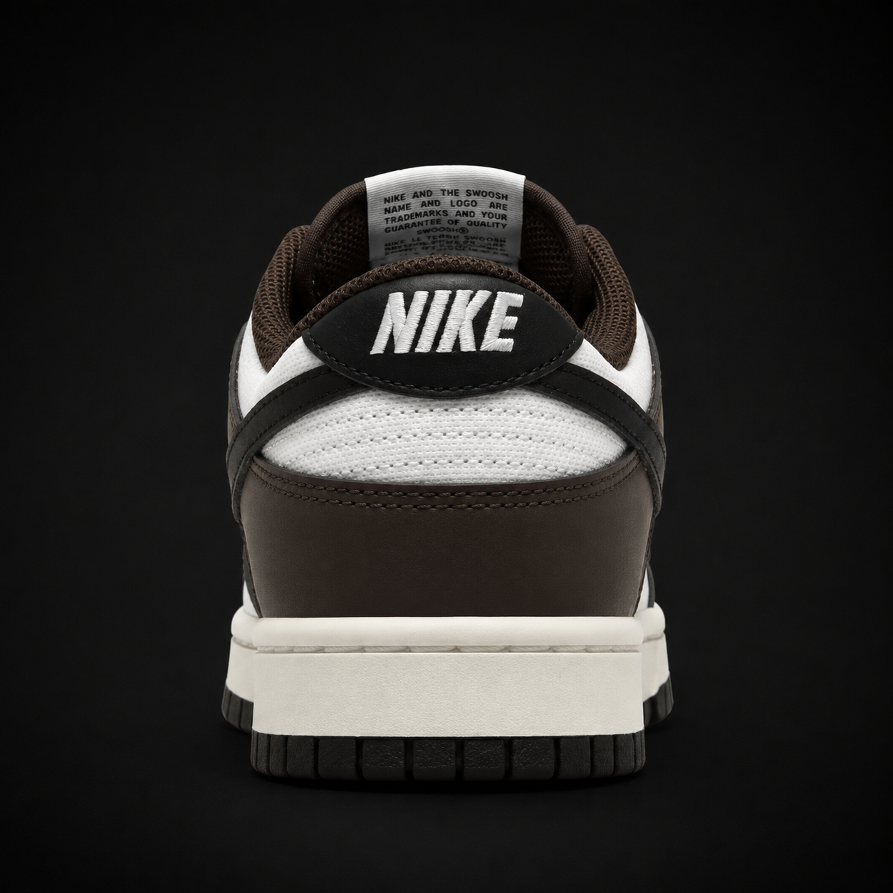 Nike Dunk Low Baroque Brown, vista trasera — Crazy!Duck Hype