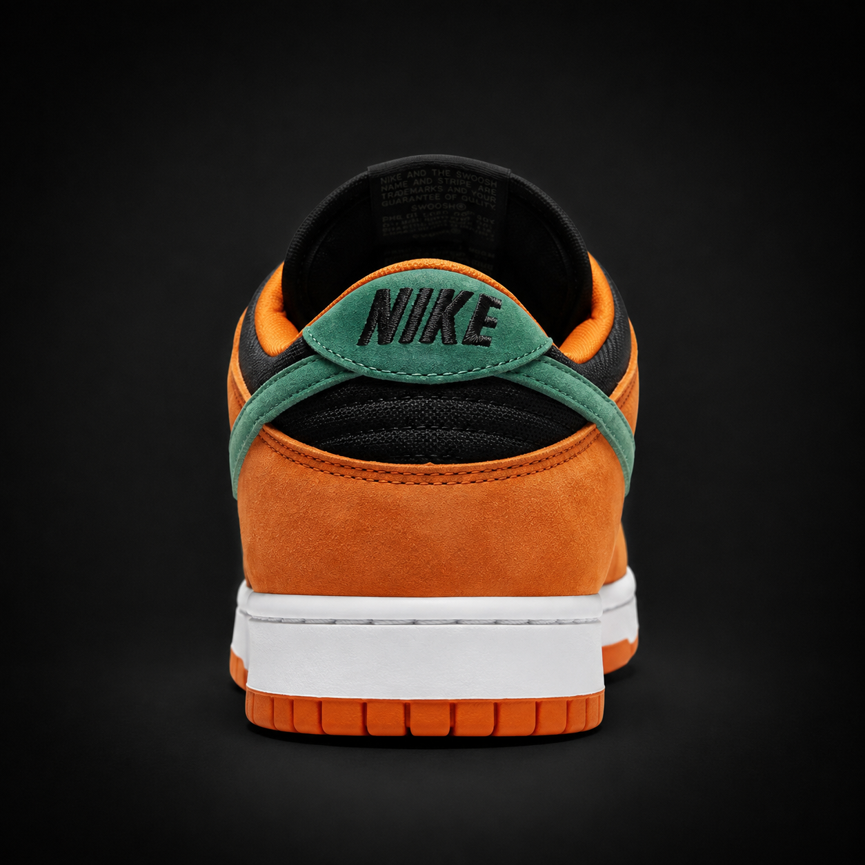Nike Dunk Low Ceramic, vista trasera — Crazy!Duck Hype