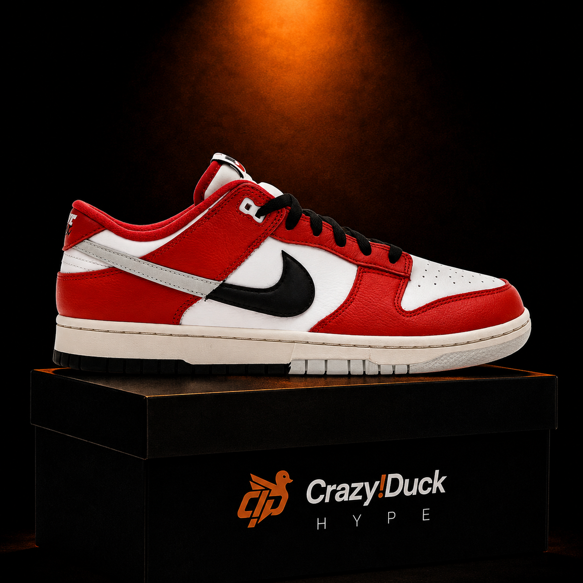Nike Dunk Low Chicago Split con empaque — Crazy!Duck Hype