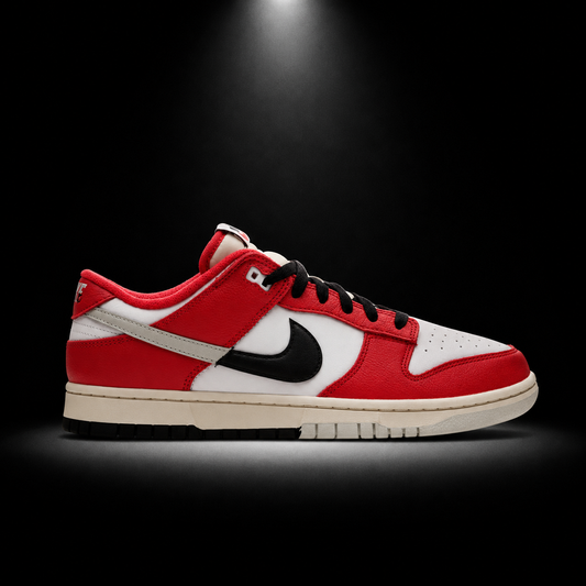 Nike Dunk Low Chicago Split, vista lateral — Crazy!Duck Hype