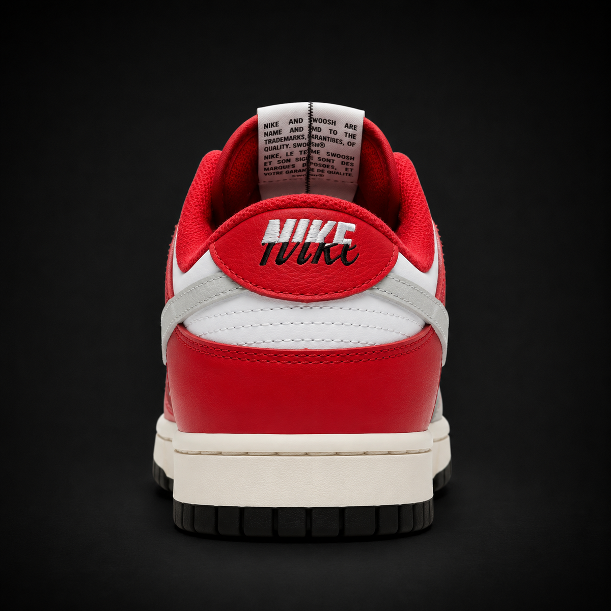 Nike Dunk Low Chicago Split, vista trasera — Crazy!Duck Hype
